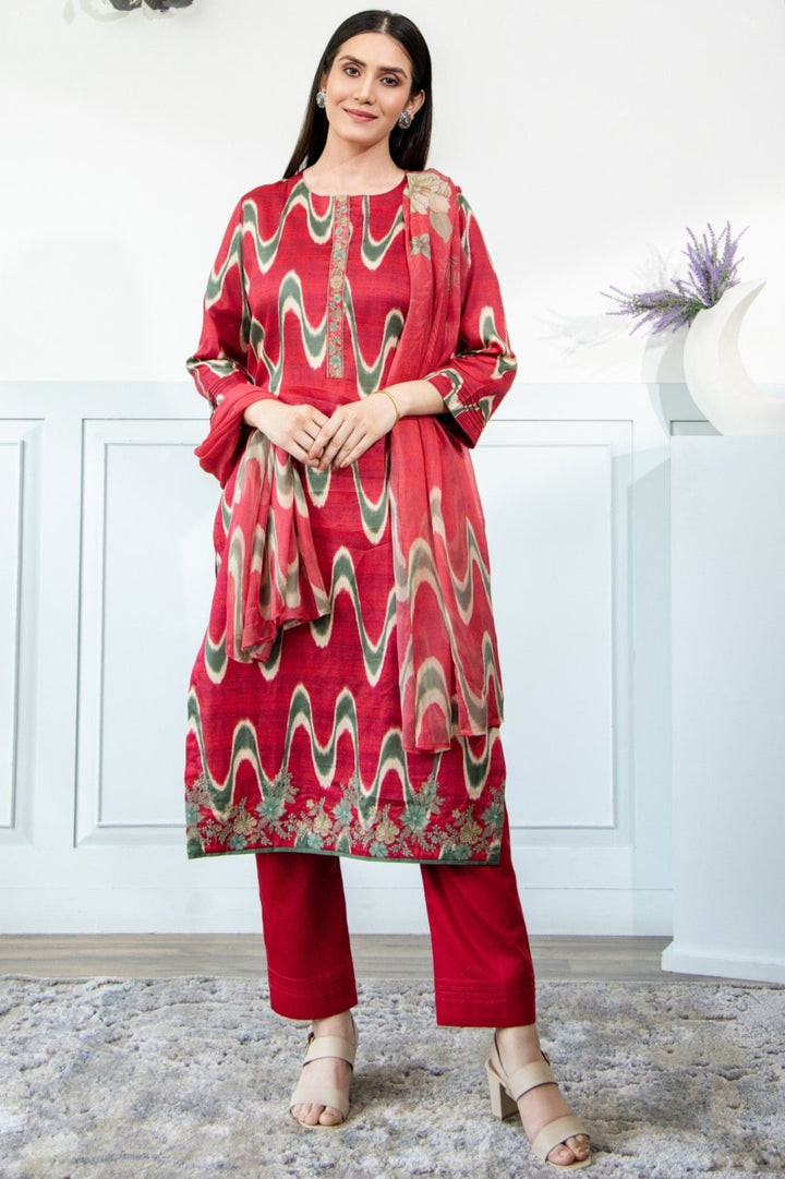 Aarohi- Premium Cotton Silk Set