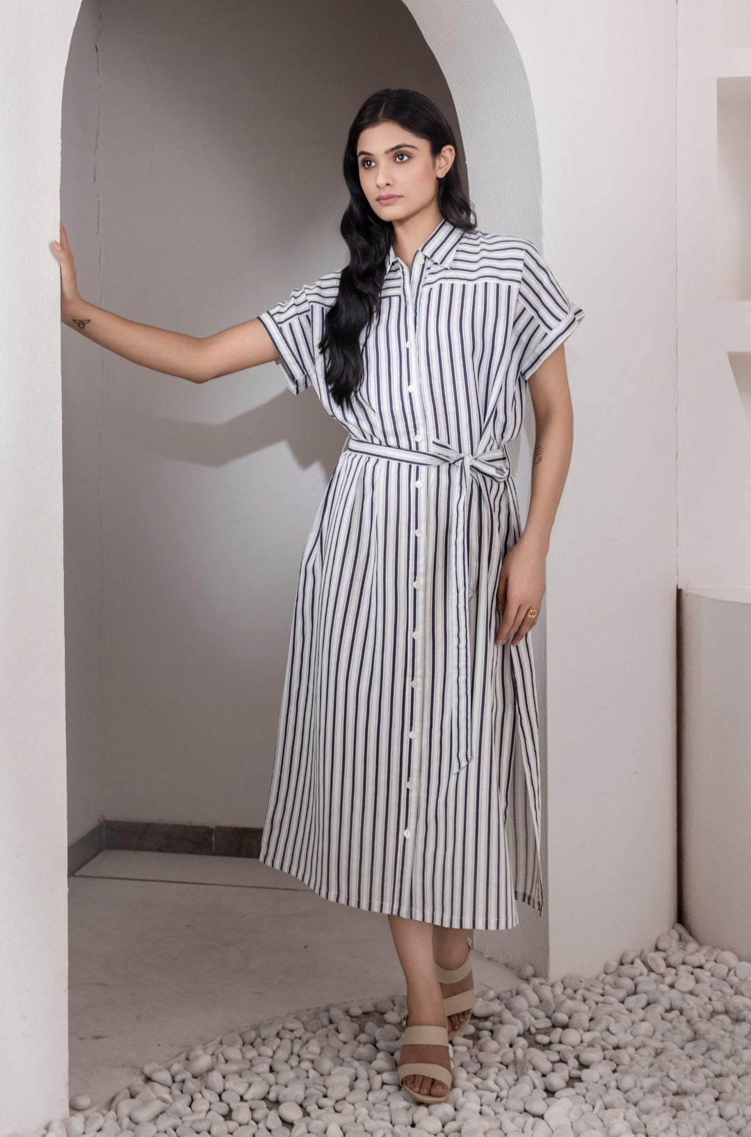 Summer Sky Linen Dress