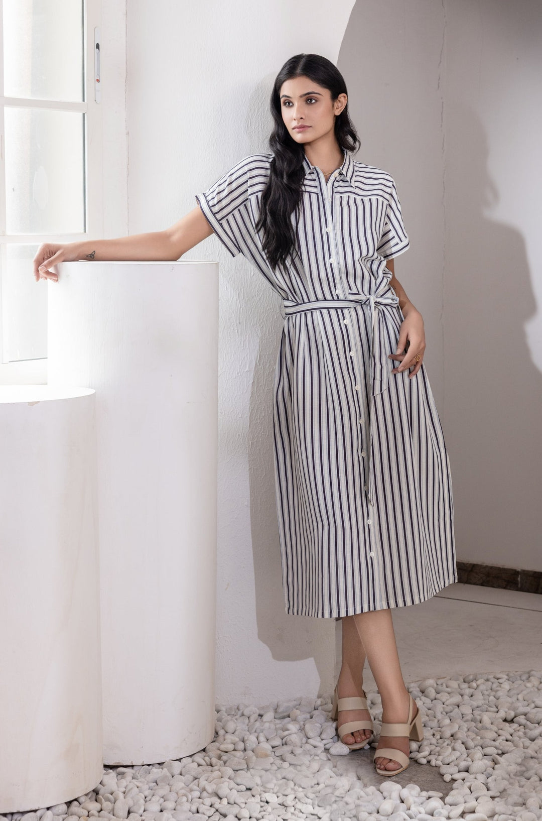 Summer Sky Linen Dress
