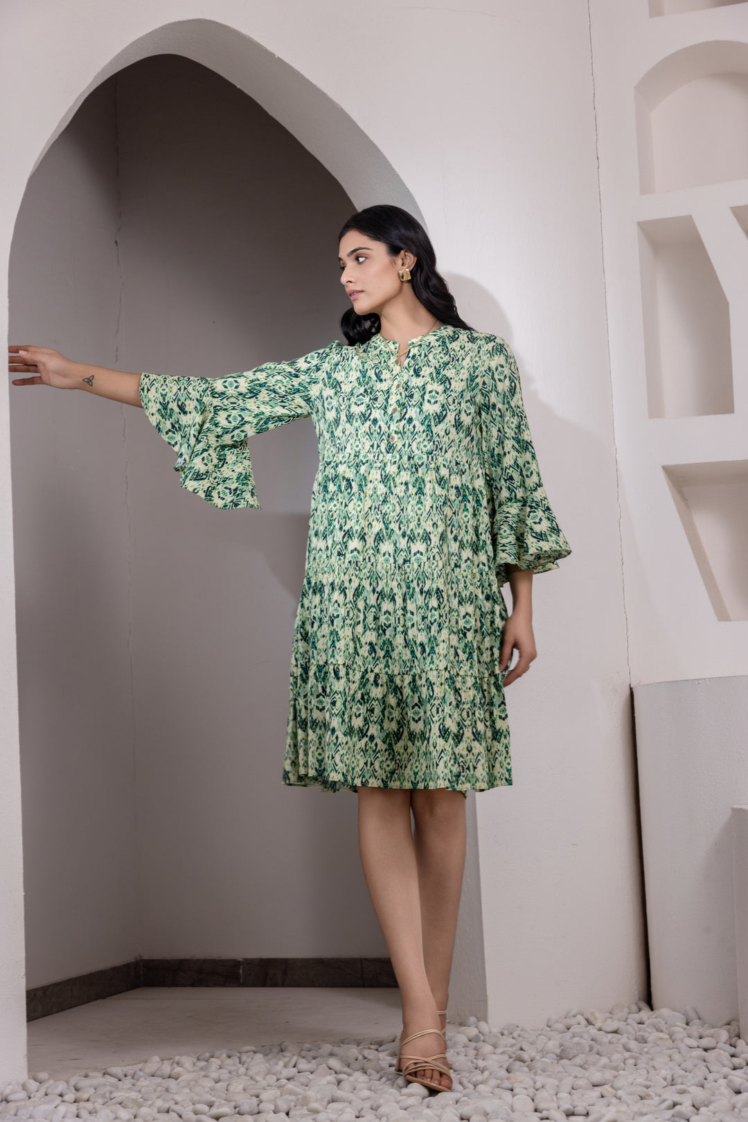 Dense Forest Cotton Dress
