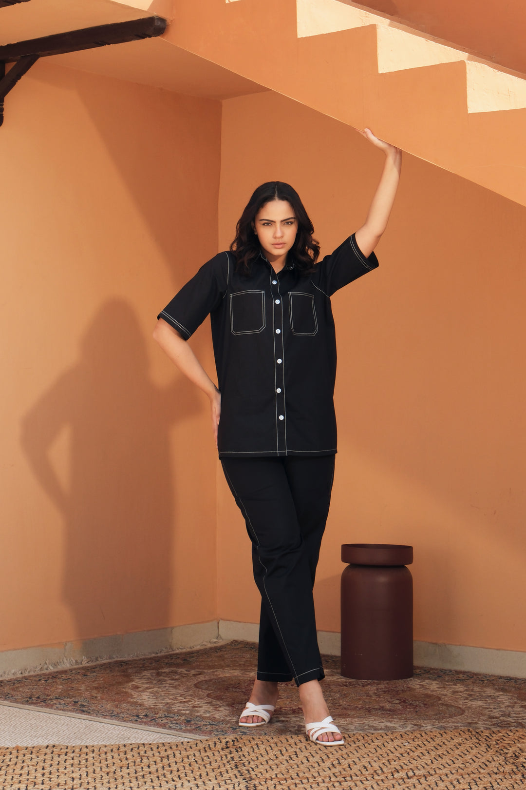 VALIERIA BLACK CO-ORD SET