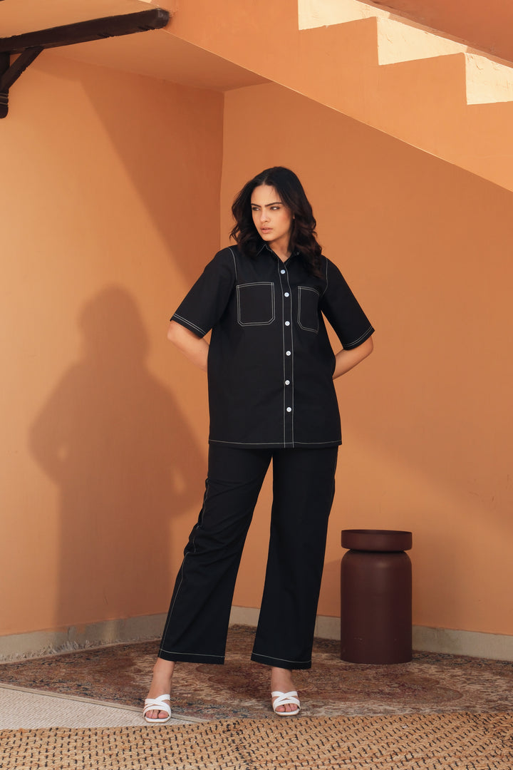VALIERIA BLACK CO-ORD SET