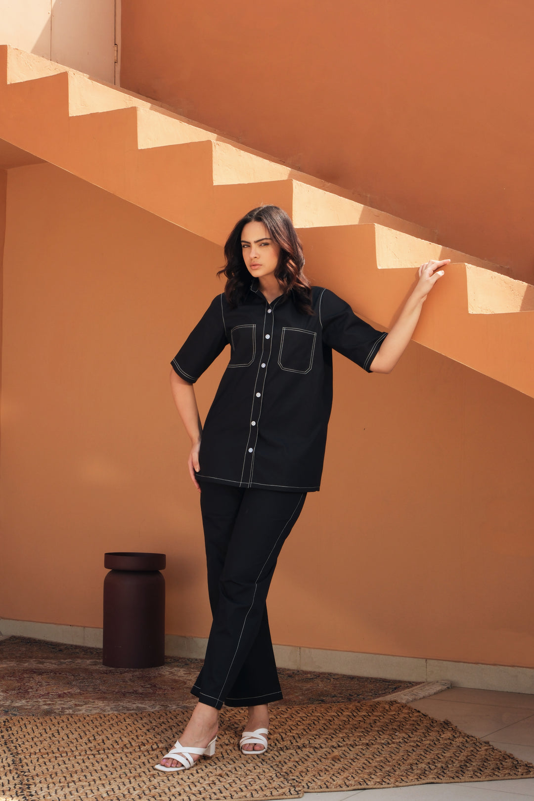VALIERIA BLACK CO-ORD SET