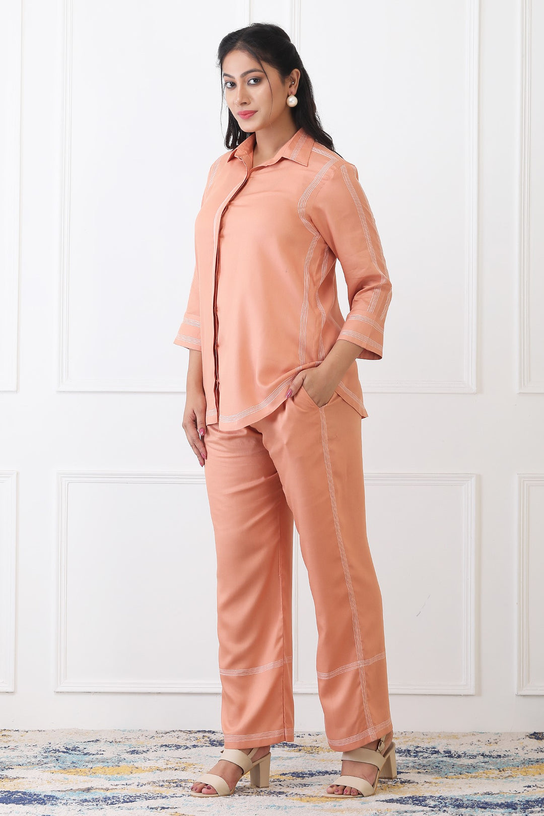 Eira Peach Blush Co-ord