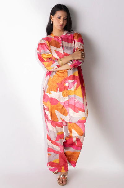FARRAH - Co-ord Set in abstract print