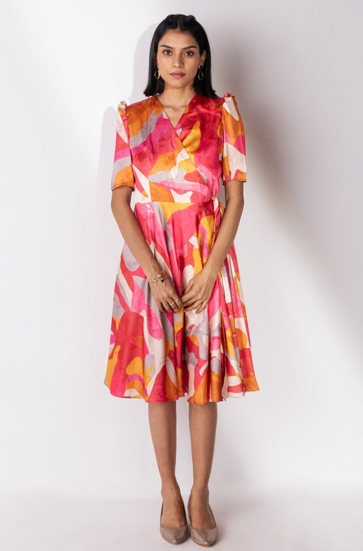 SELENA - Elegant Dress in Satin Silk