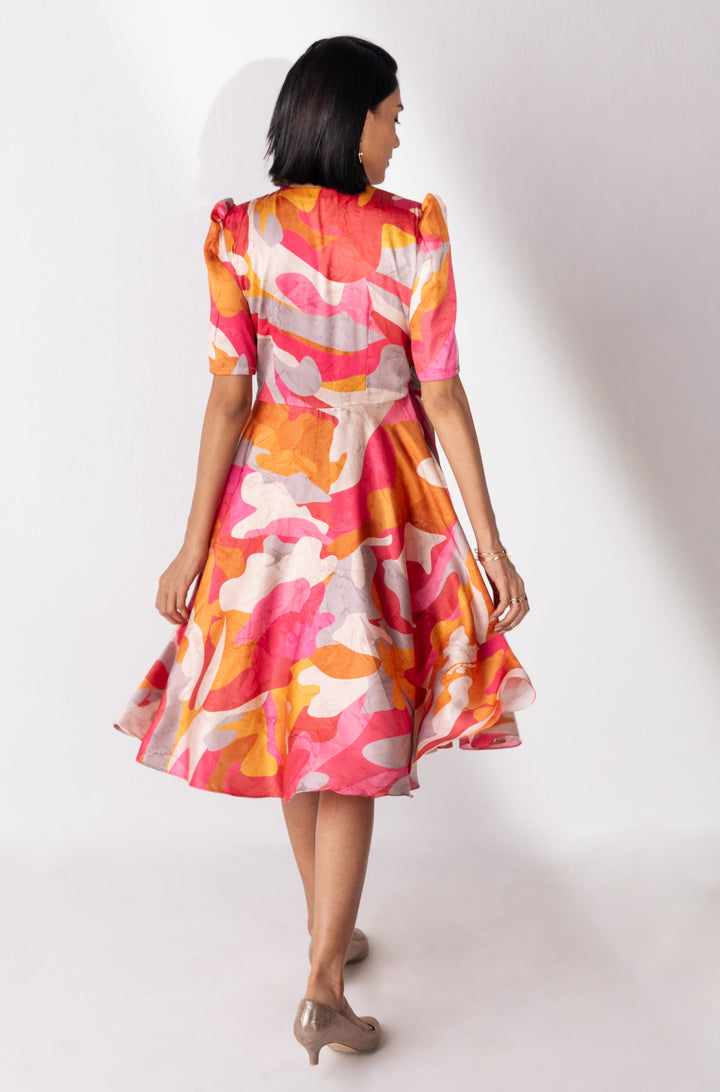 SELENA - Elegant Dress in Satin Silk