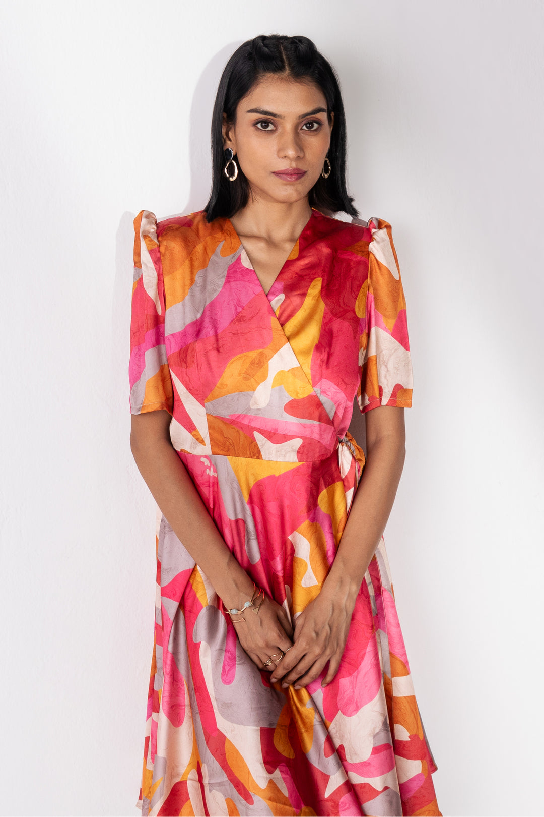 SELENA - Elegant Dress in Satin Silk