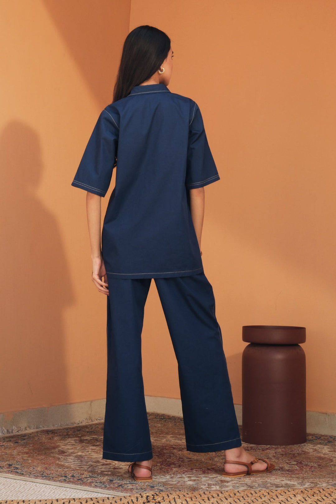 VALIERIA NAVY BLUE CO-ORD SET