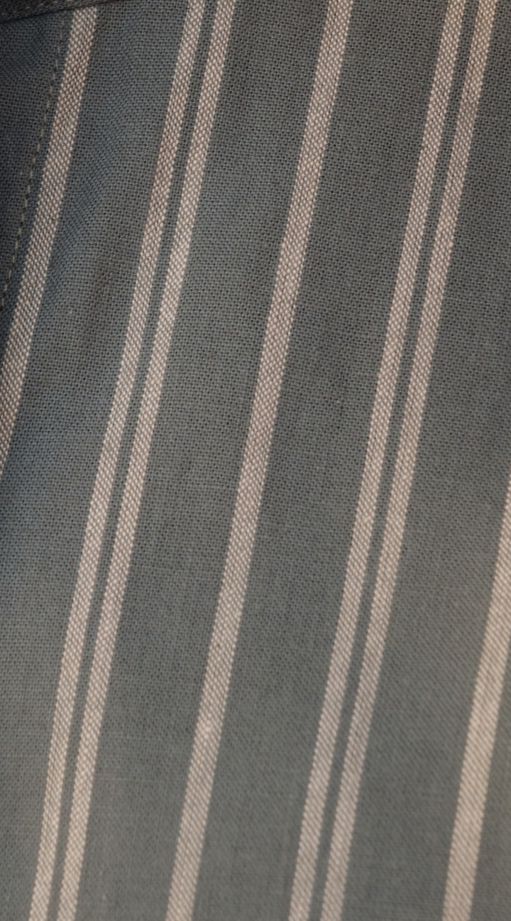 PORTIA CREAM-OLIVE STRIPED TUNIC SET