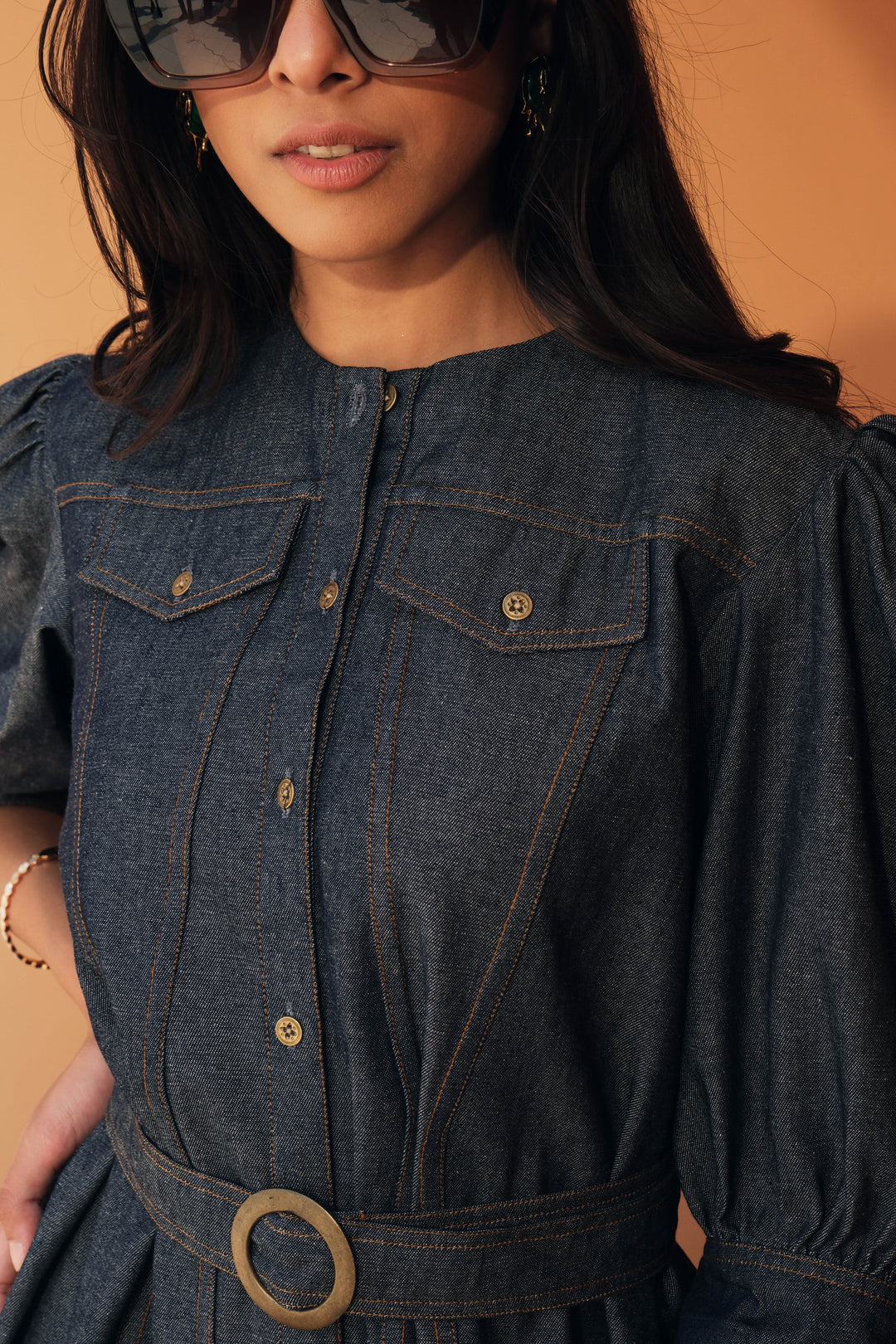 SIERRA DENIM BELTED CO-ORD SET