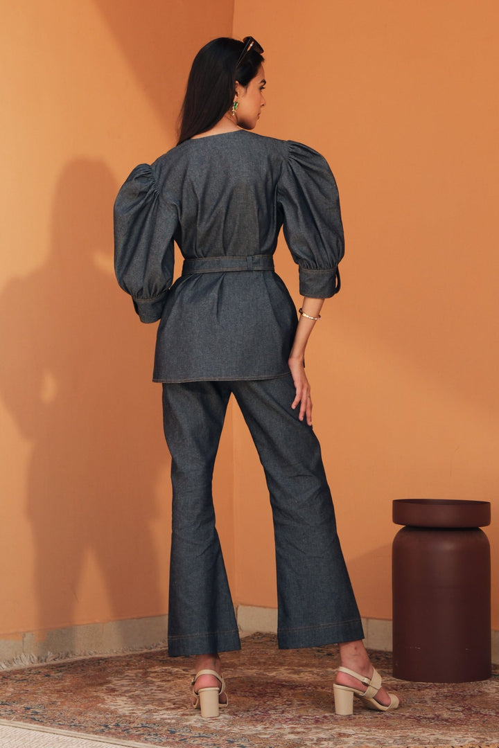SIERRA DENIM BELTED CO-ORD SET