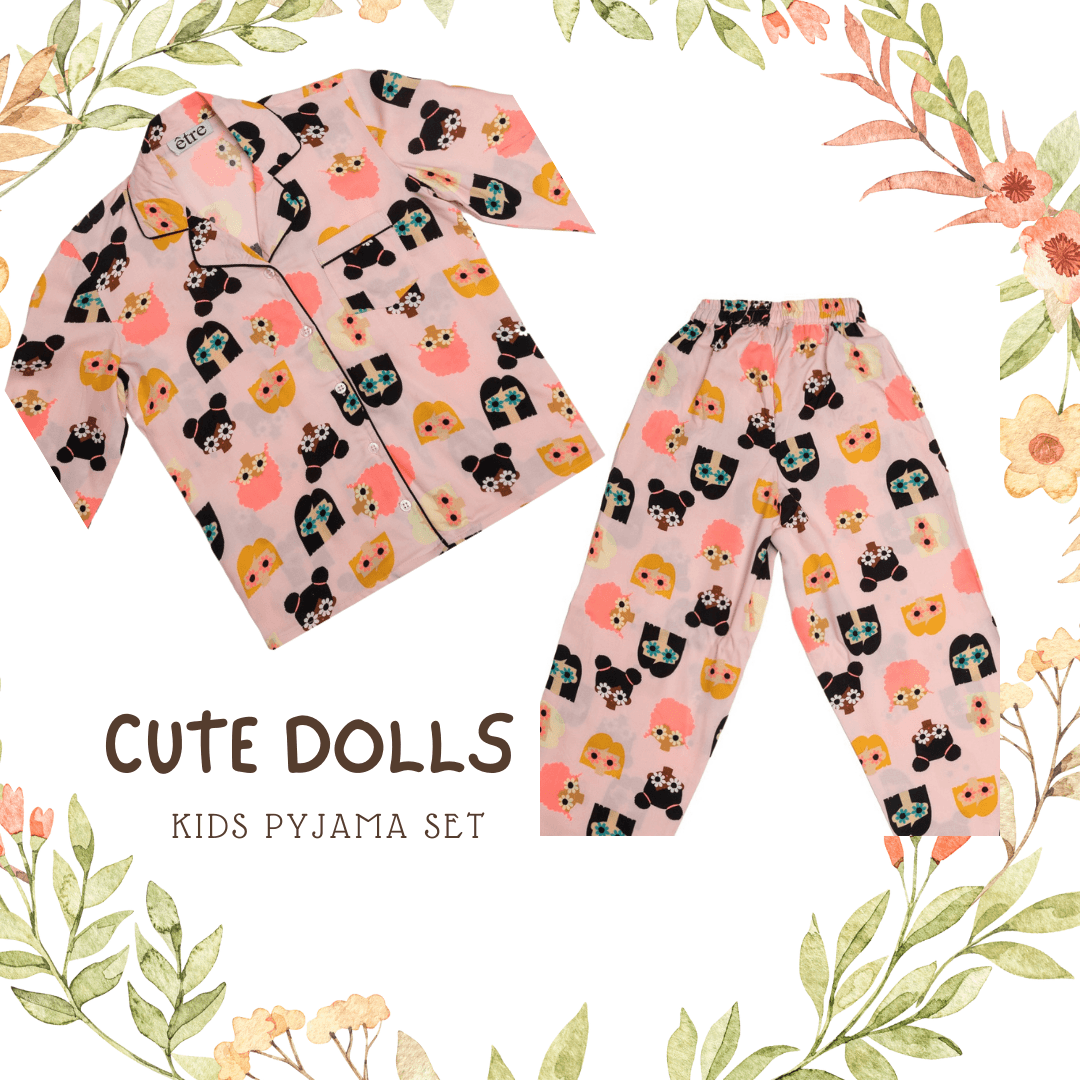 Girls Pyjama Set | Cute Dolls