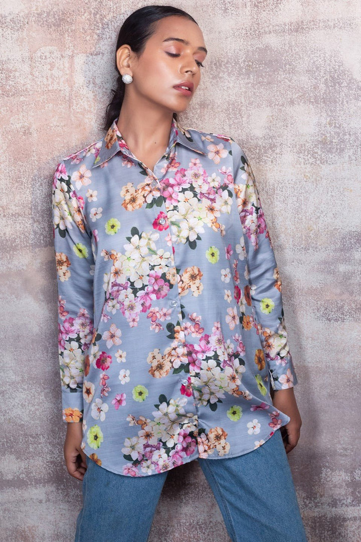 Floral Shirt in Premium Modal Silk