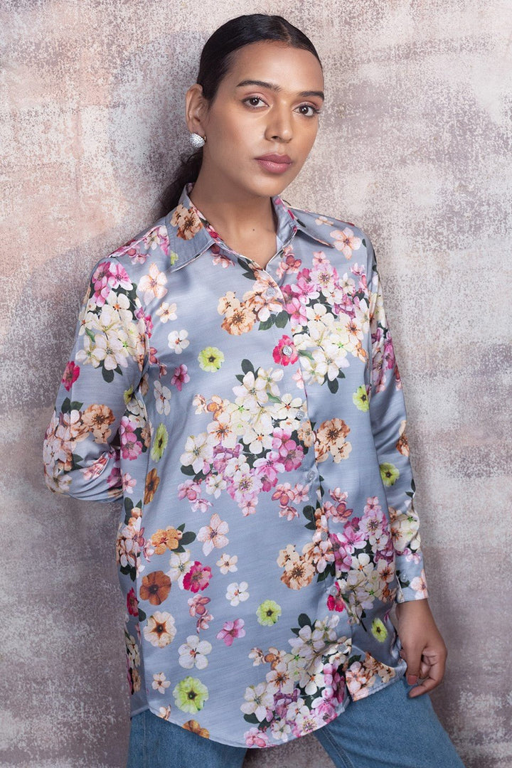 Floral Shirt in Premium Modal Silk