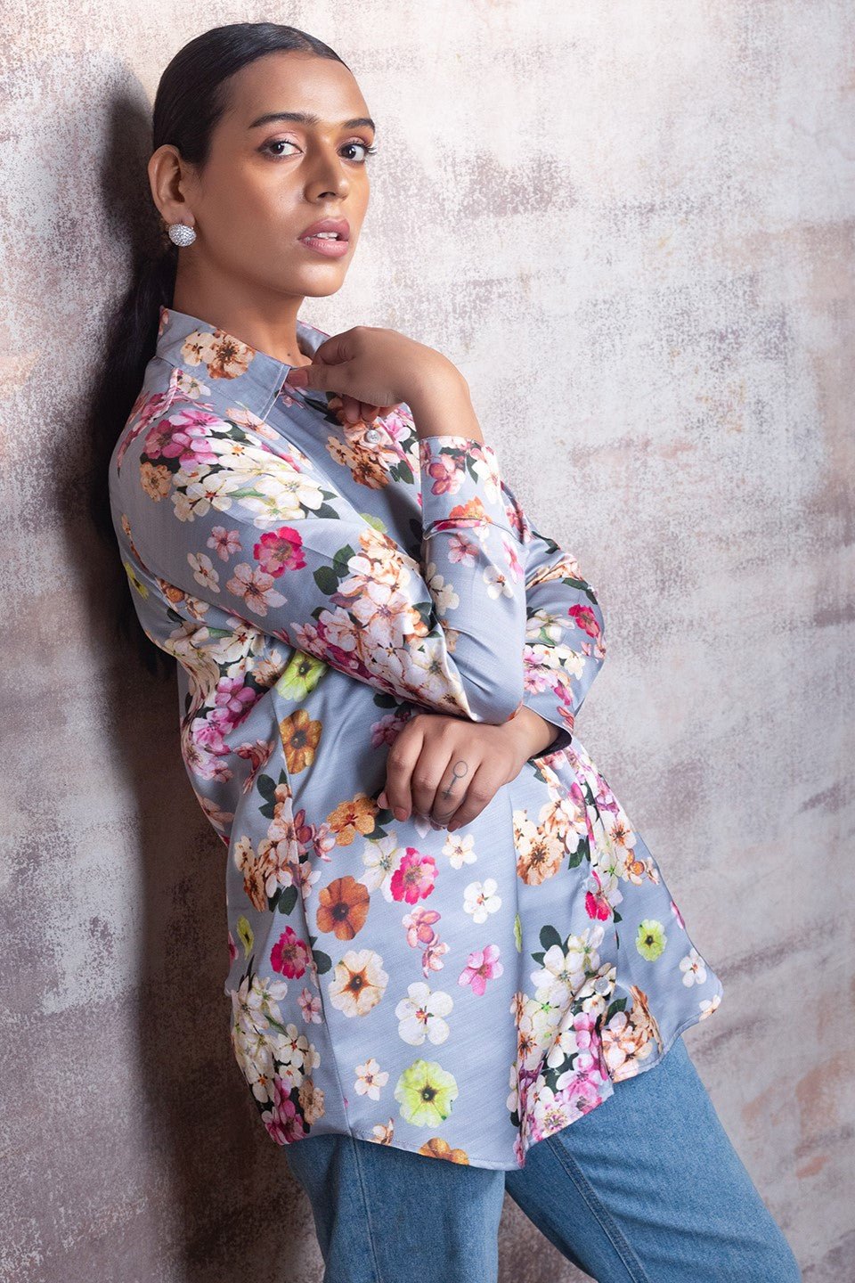 Floral Shirt in Premium Modal Silk