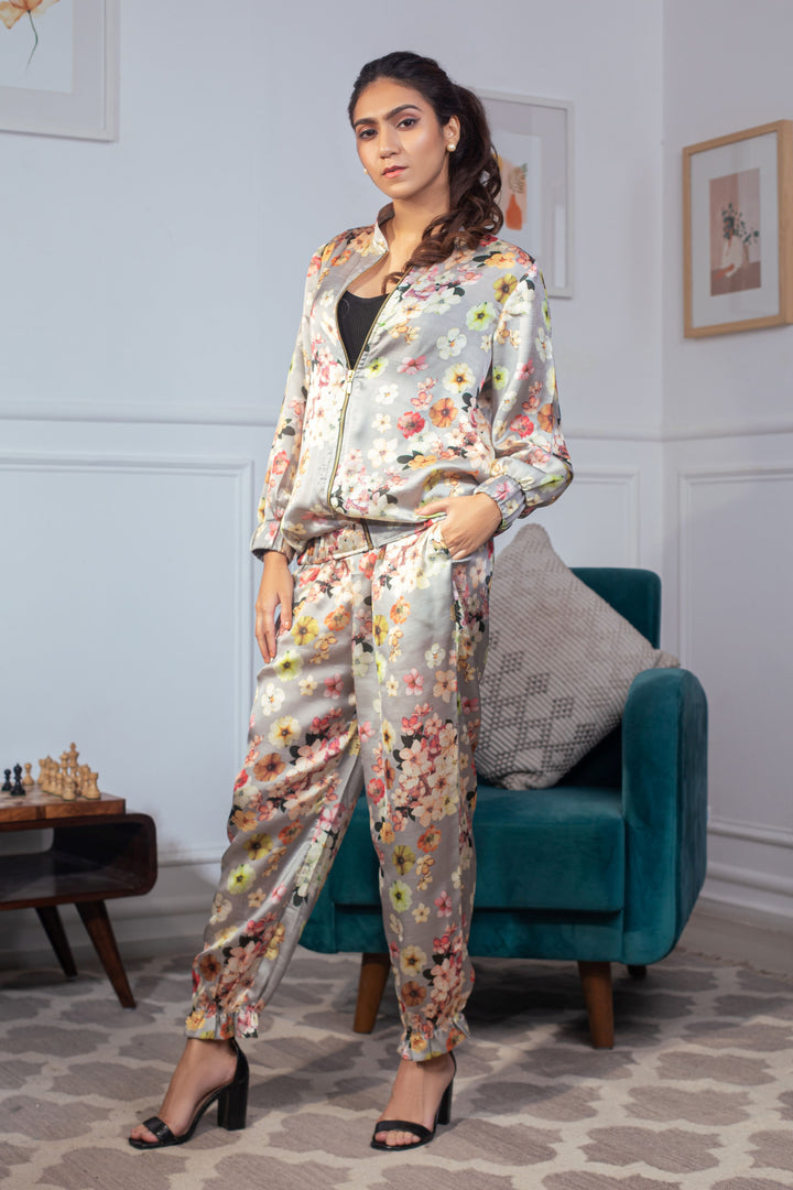 LEILANI - Flower print jogger set
