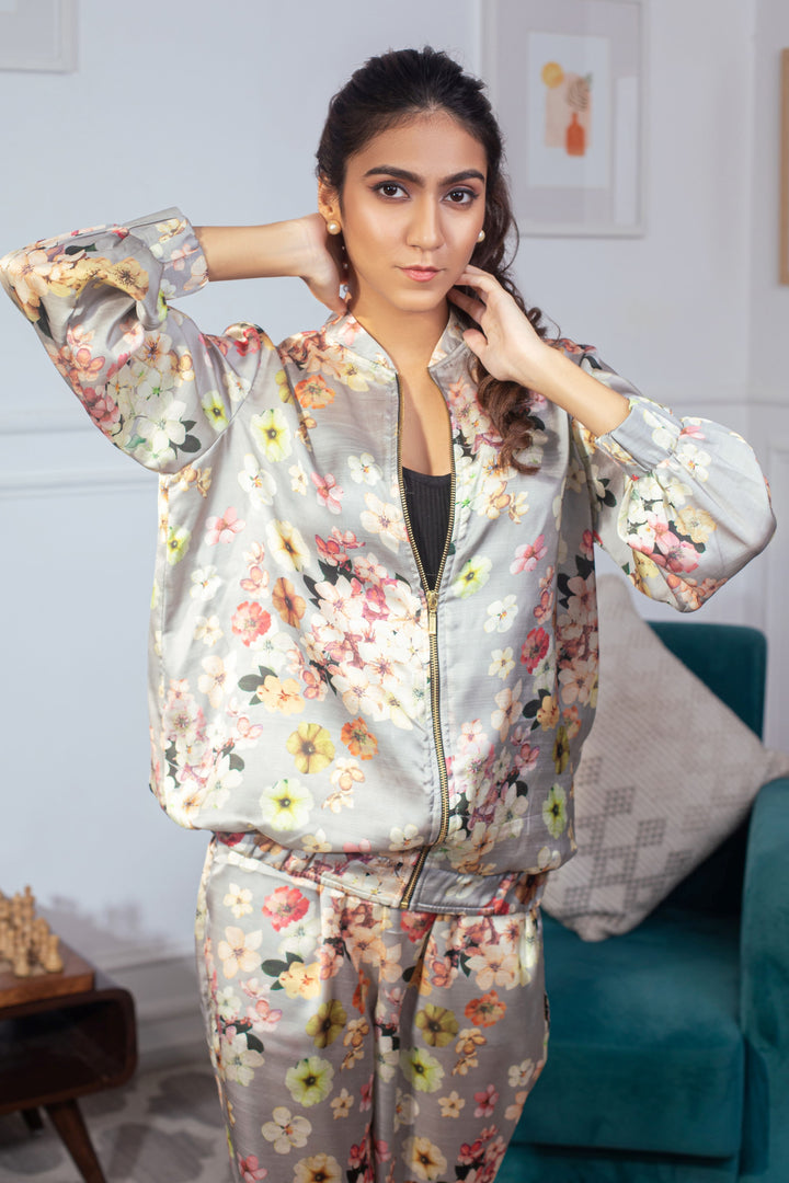 LEILANI - Flower print jogger set