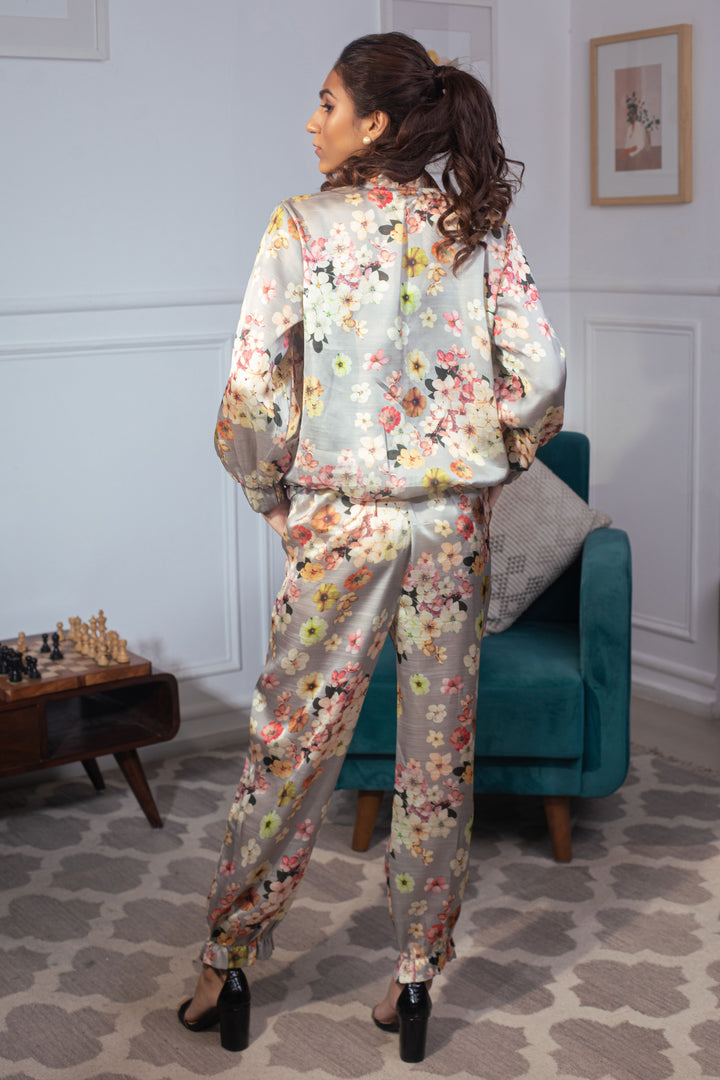 LEILANI - Flower print jogger set