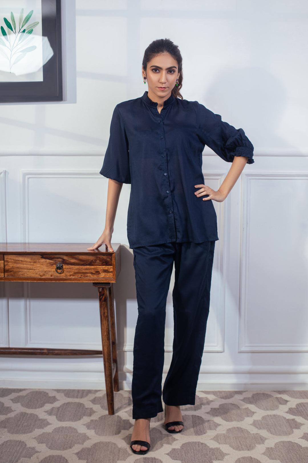 KALANI - Dark Blue Stylish Co-ord Set
