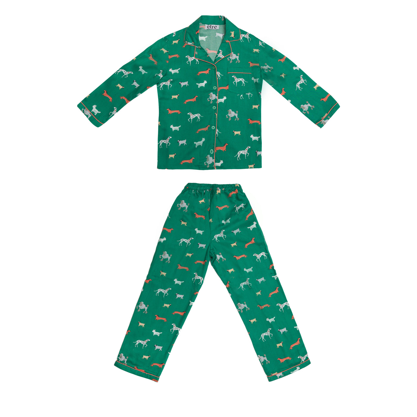 Kids Pyjama Set | Green Farm