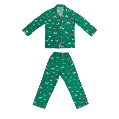 Kids Pyjama Set | Green Farm