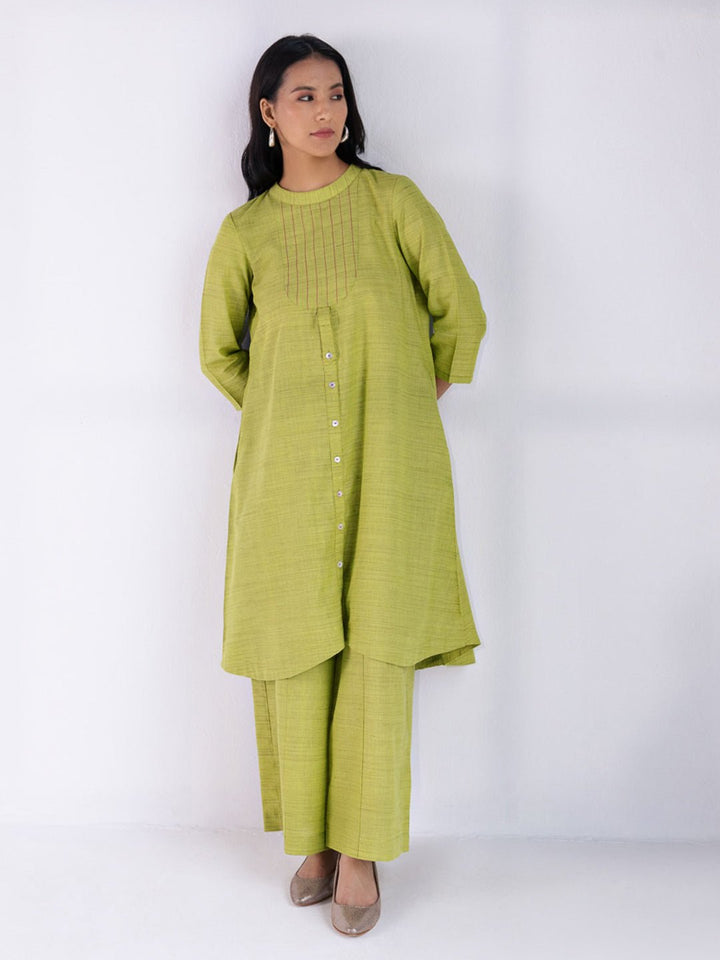KAVYA - Green Indian Co-ord Set in cotton