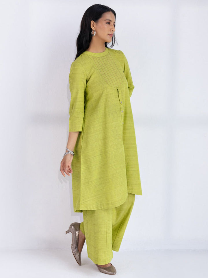 KAVYA - Green Indian Co-ord Set in cotton