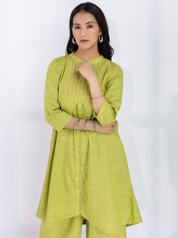 KAVYA - Green Indian Co-ord Set in cotton