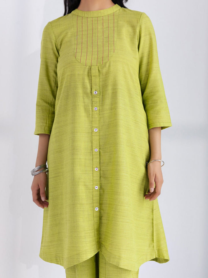 KAVYA - Green Indian Co-ord Set in cotton