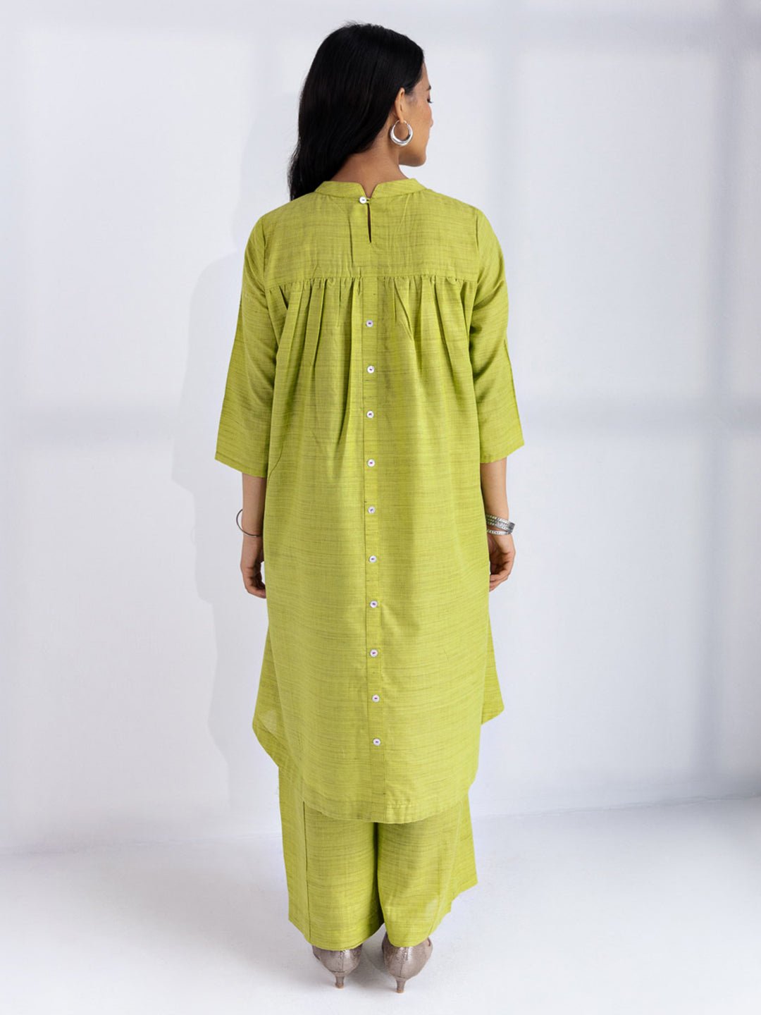 KAVYA - Green Indian Co-ord Set in cotton