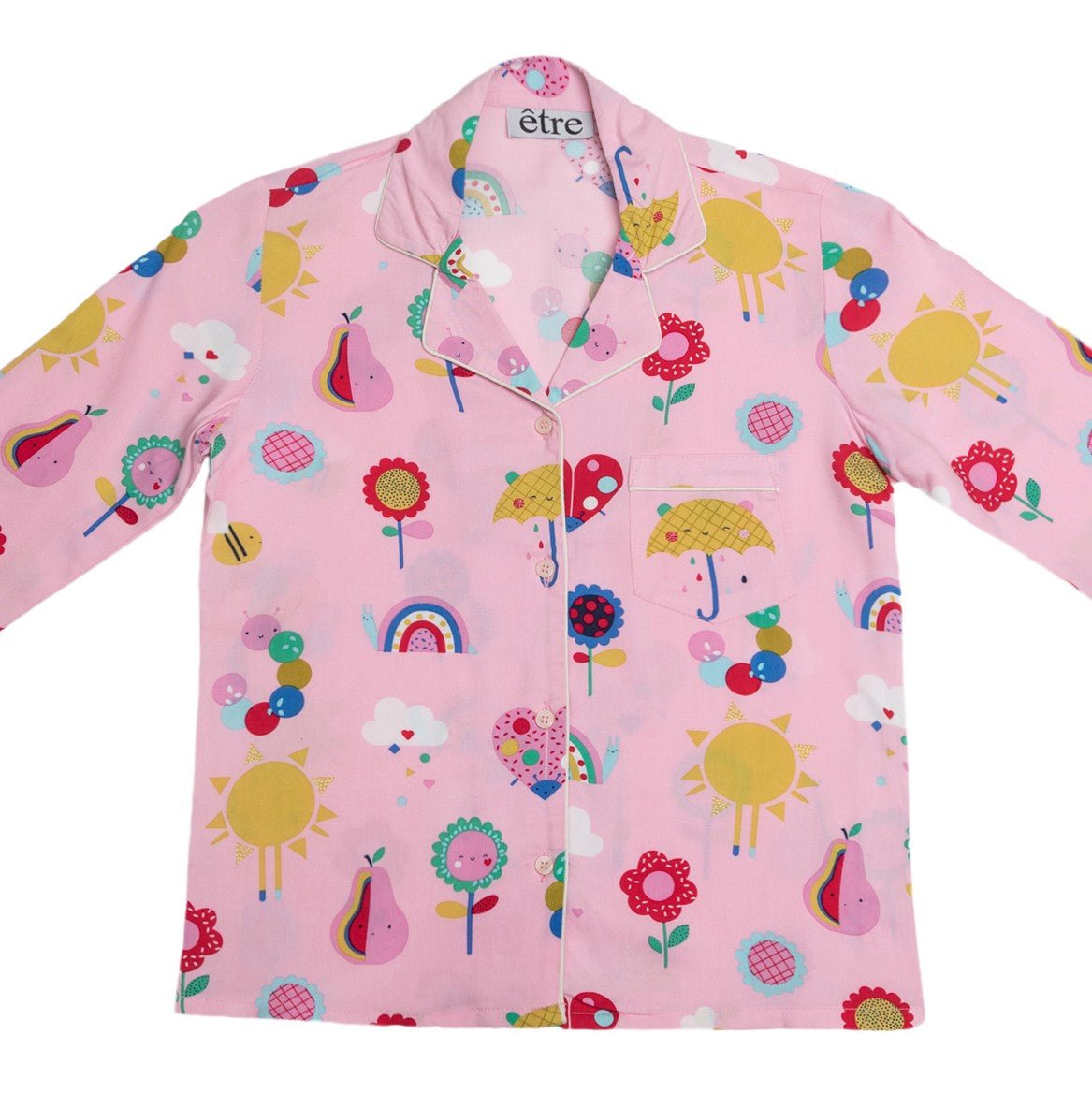 Girls Pyjama Set | Pink Umbrella