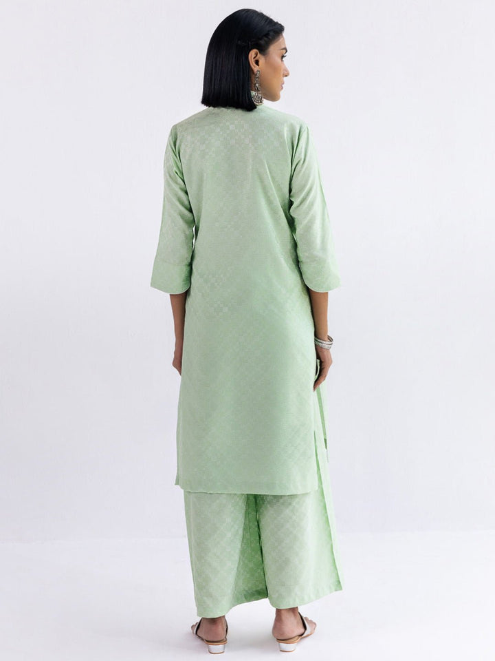 SAUMYA- Green Indian Co-ord Set in cotton
