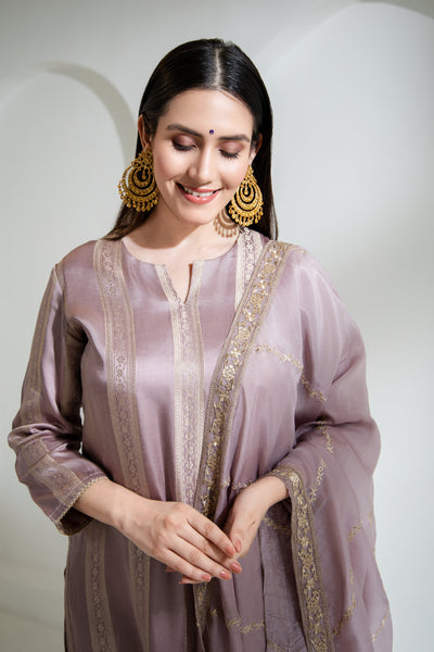 Samaira - Gazi Silk with Embroidery