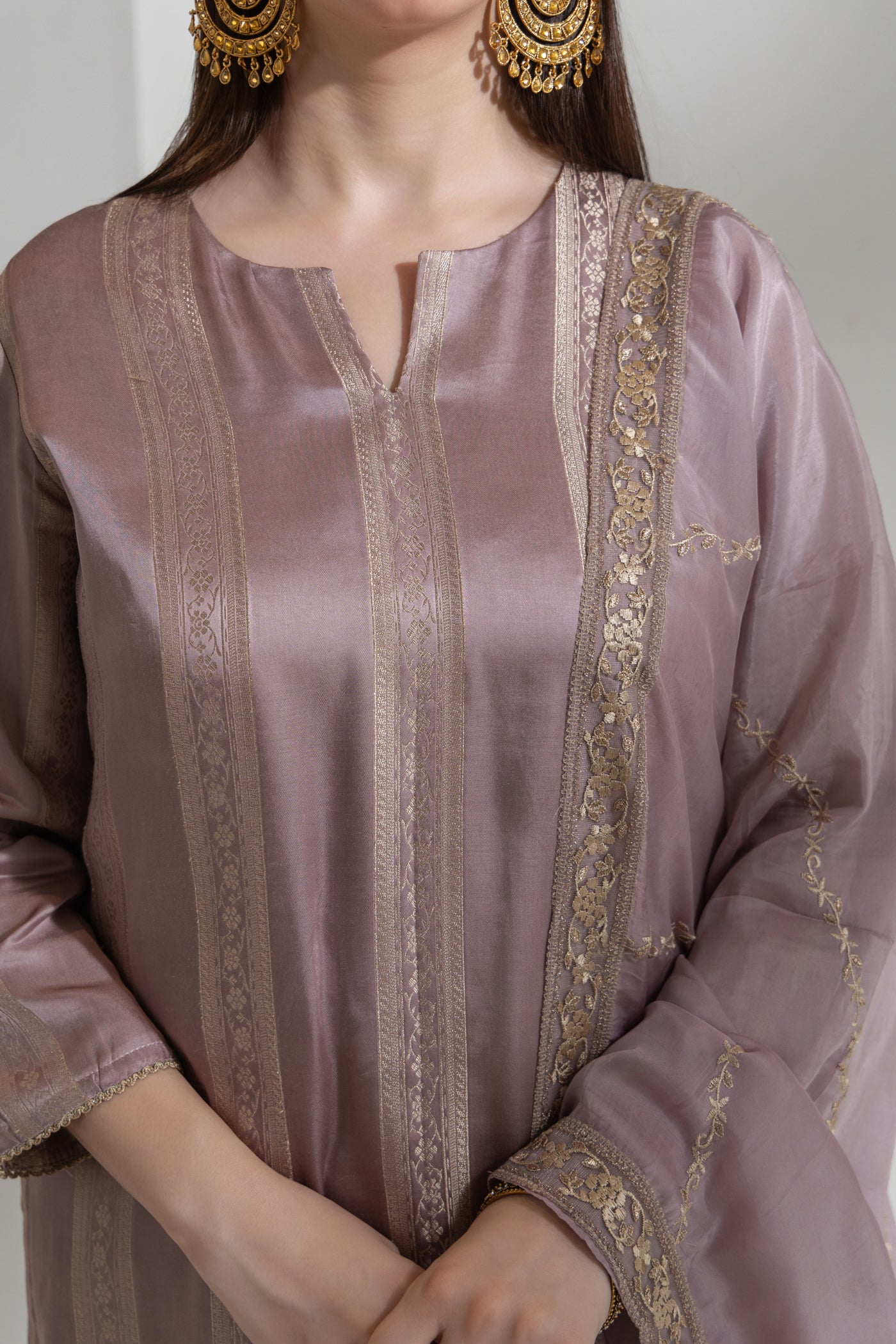 Samaira - Gazi Silk with Embroidery