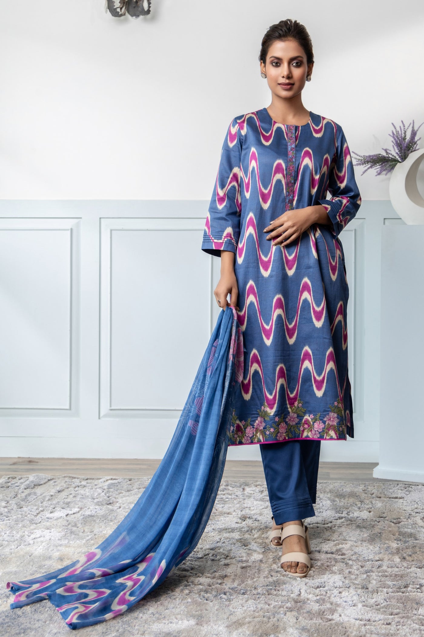 Manjari - Premium Cotton Silk Set