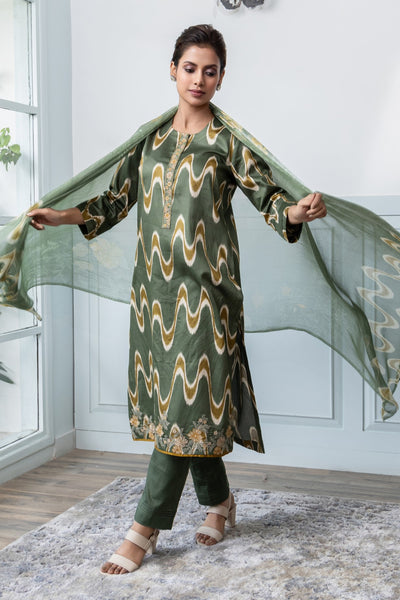 Sanjh- Premium Cotton Silk Set