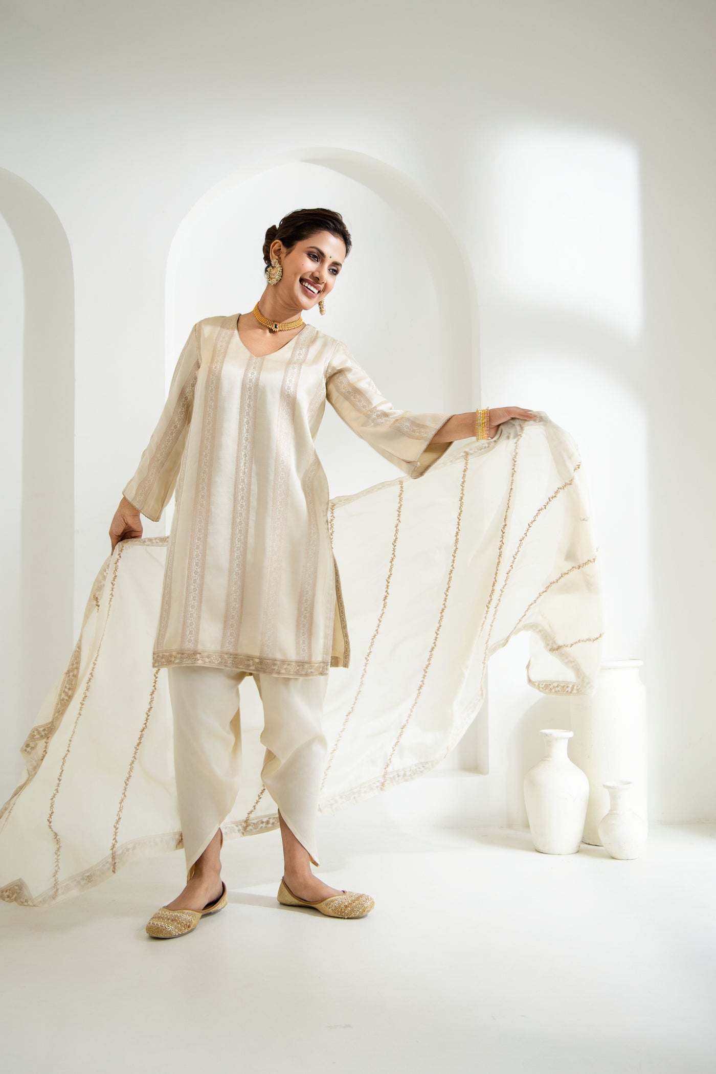 Rivaaz - Gazi Silk with Embroidery