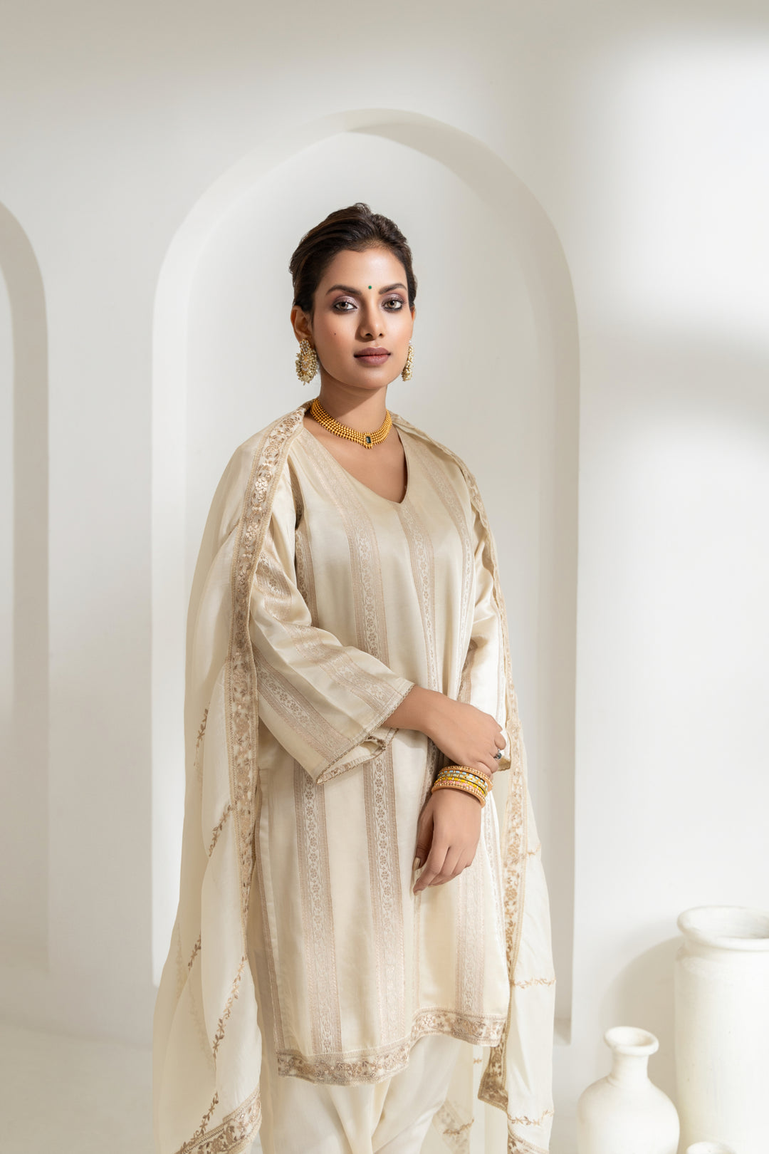 Rivaaz - Gazi Silk with Embroidery