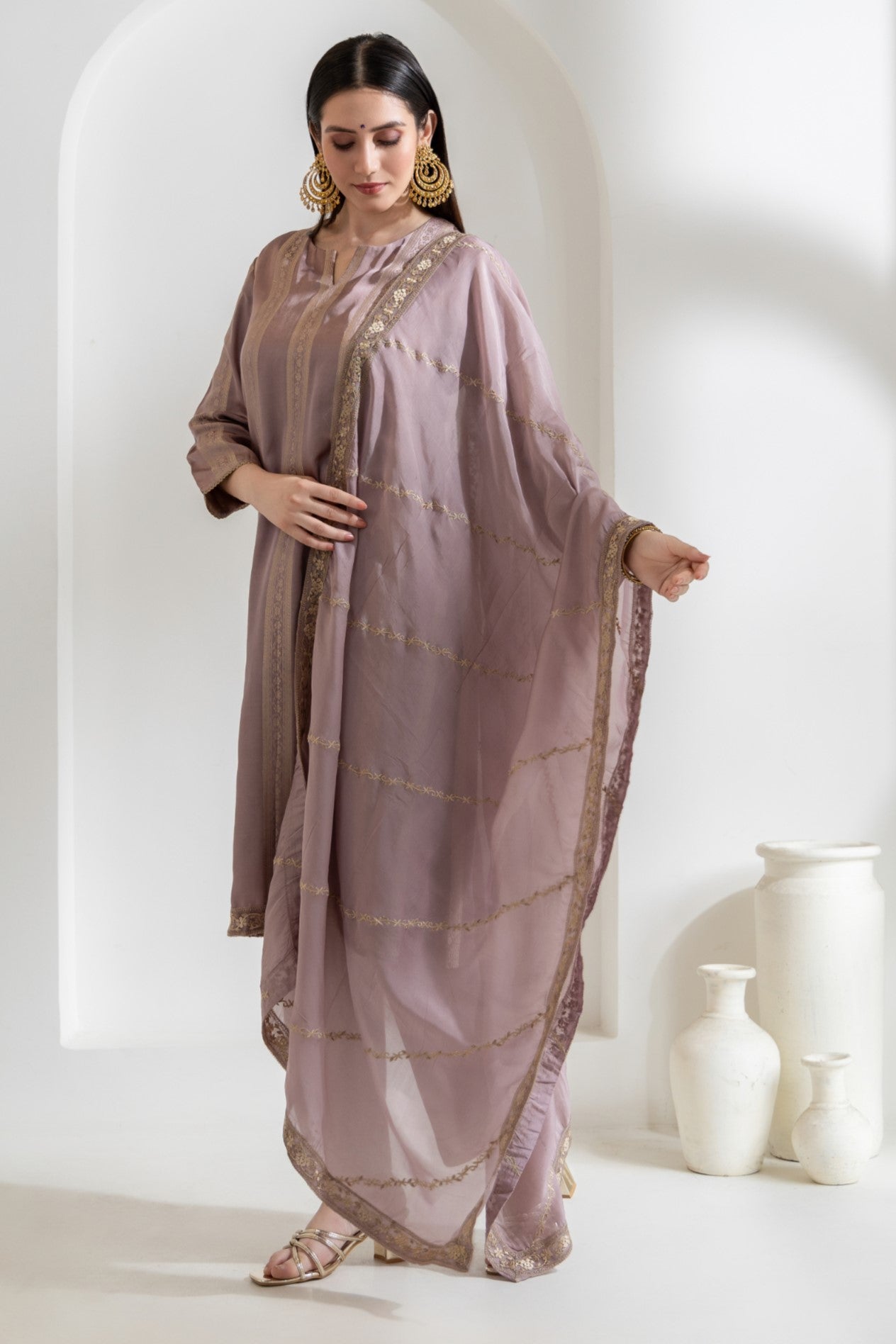 Samaira - Gazi Silk with Embroidery