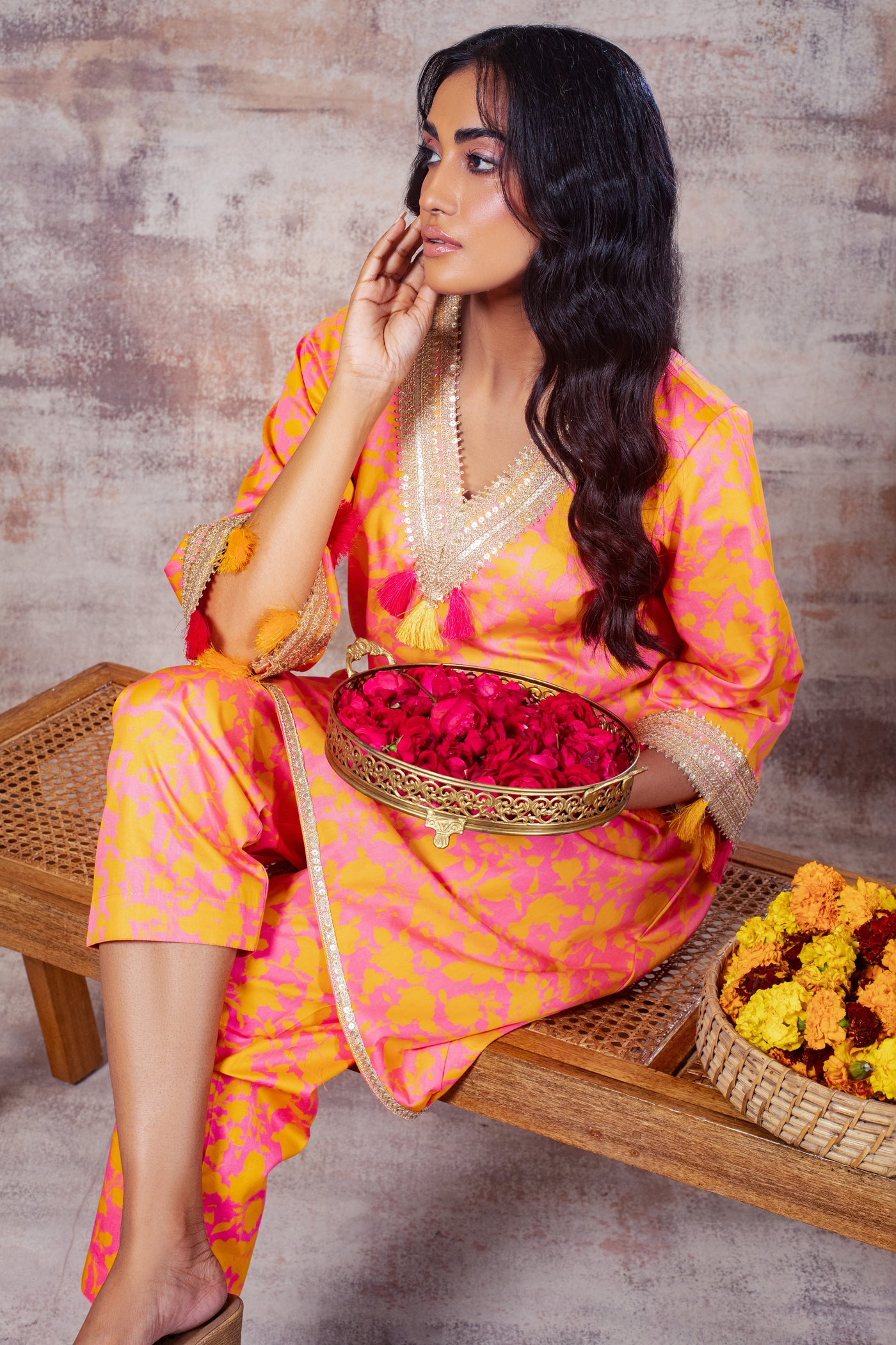 MRINALI - Festive Set in Cotton-Poplin