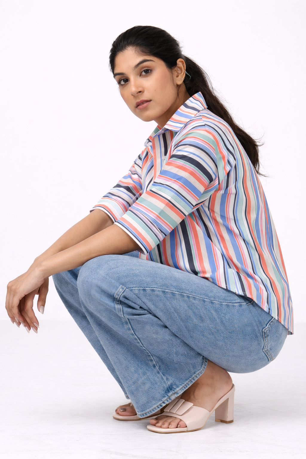 Multicolor Stripe Relaxed Shirt