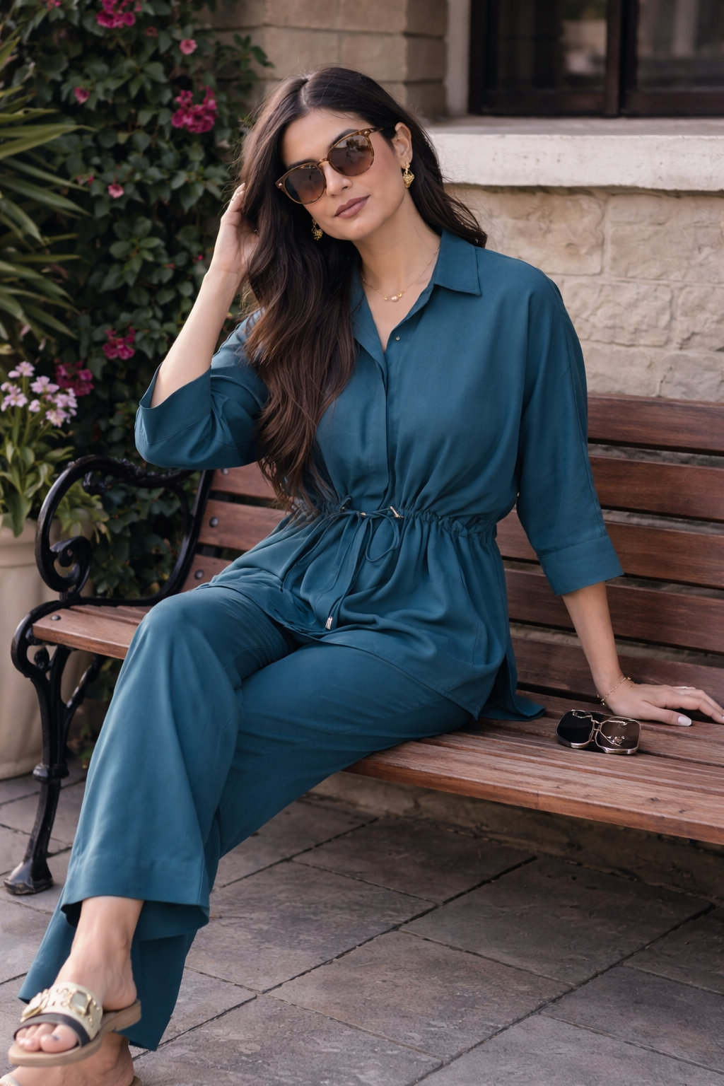 Riviera Teal Co-ord Set