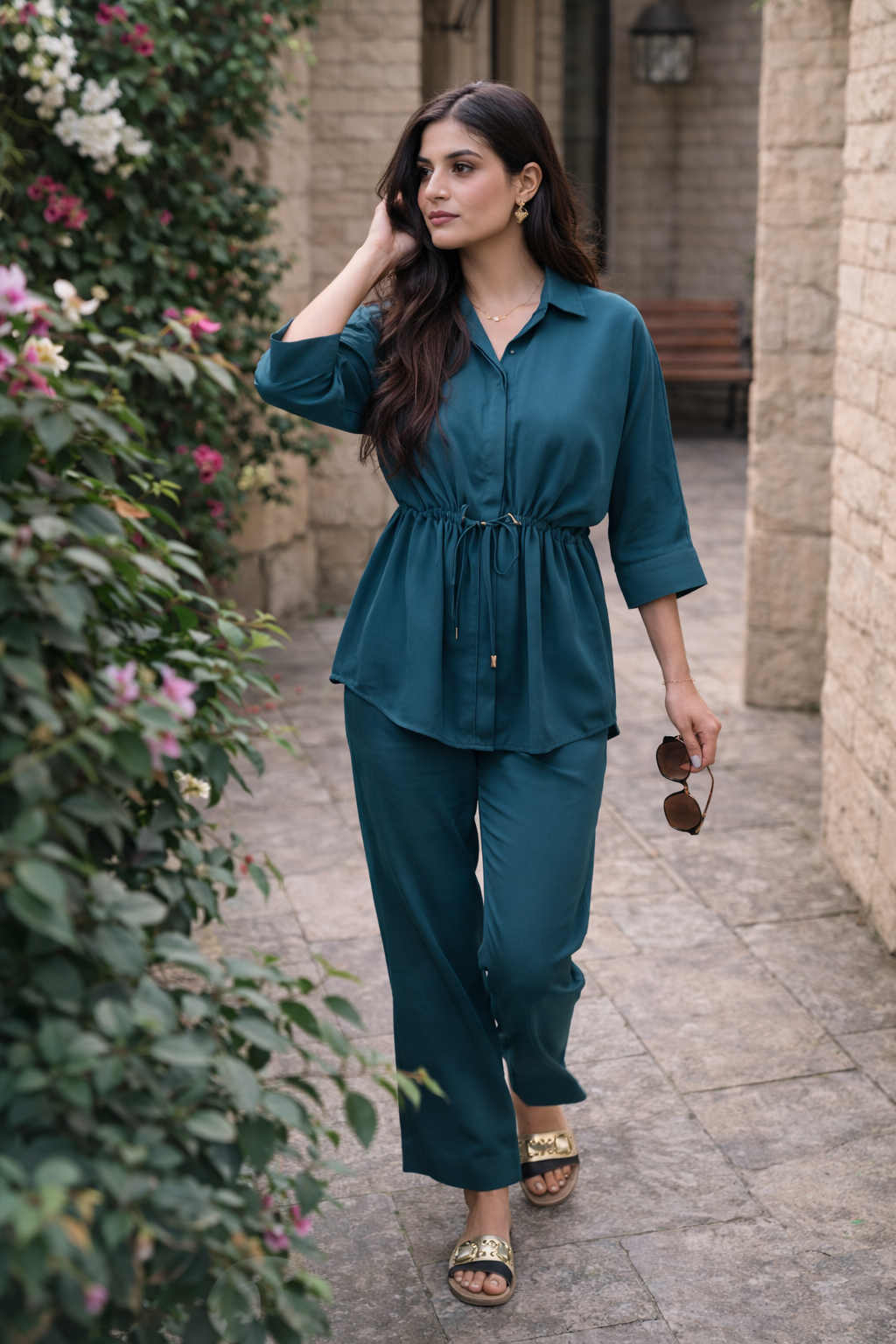 Riviera Teal Co-ord Set