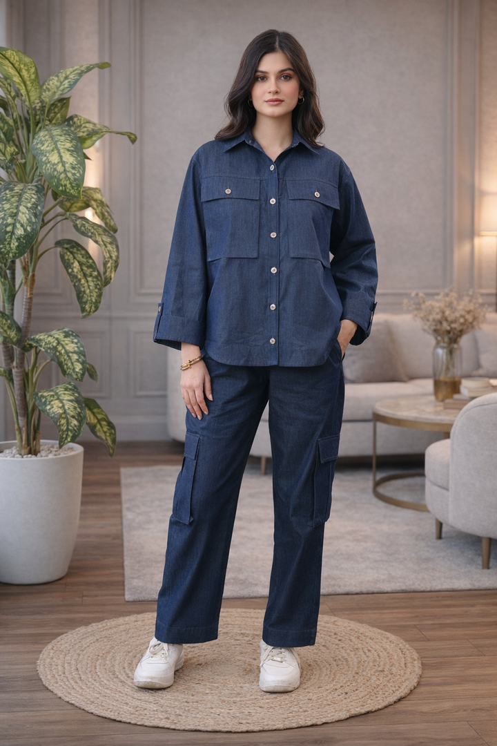 Aven Denim Utility Co-ord Set