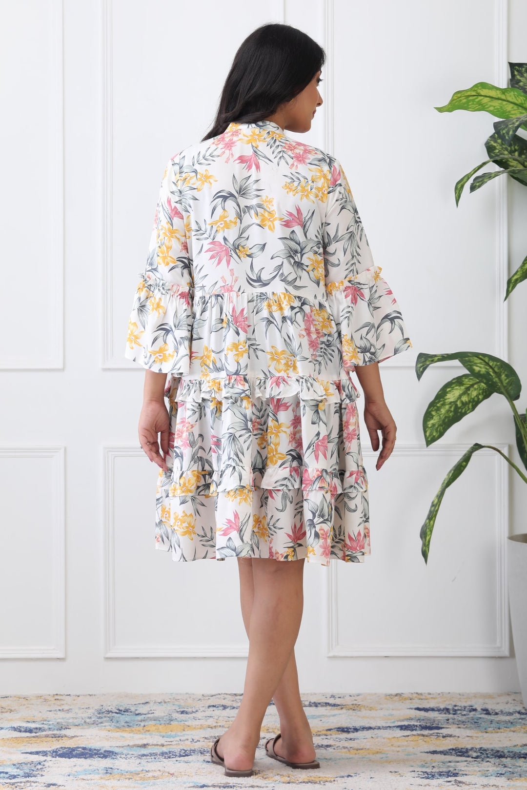 MIRA FLORAL TIER DRESS