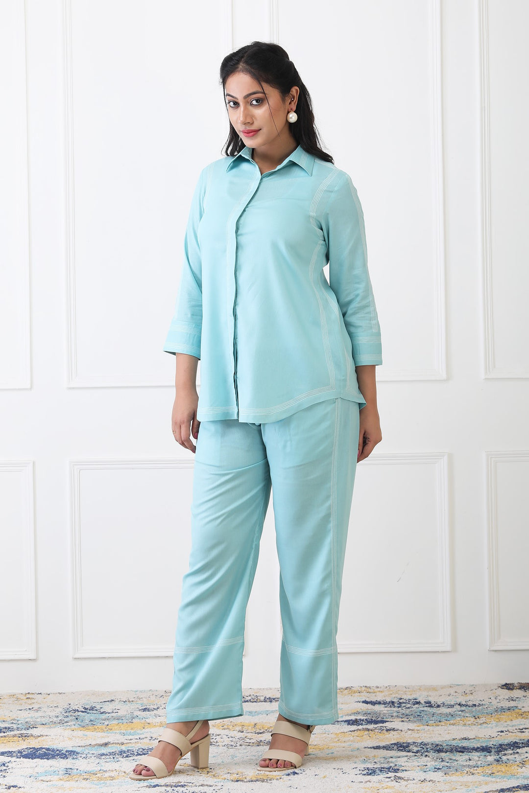 Eira Aqua Blue Co-ord Set