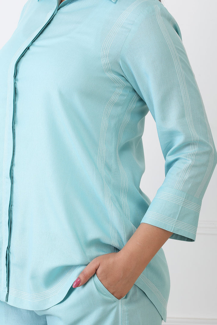 Eira Aqua Blue Co-ord Set