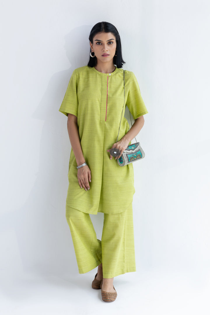 FALGUNI- Green Indian Co-ord Set in cotton