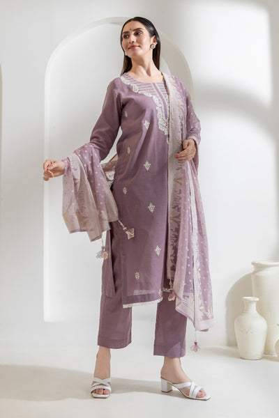 Nazneen - Embroidered Cotton Linen Set